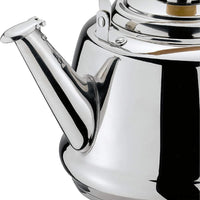 Cilio - Tradition 2.6 Qt Stainless Steel Tea Kettle with Wooden Handles - C430820
