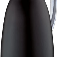 Cilio - Venezia 34 fl. oz. Black Stainless Steel Insulated Beverage Server with Tempered Glass Liner - C543865