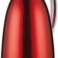 Cilio - Venezia 34 fl. oz. Red Stainless Steel Insulated Beverage Server with Tempered Glass Liner - C543940