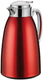 Cilio - Venezia 34 fl. oz. Red Stainless Steel Insulated Beverage Server with Tempered Glass Liner - C543940