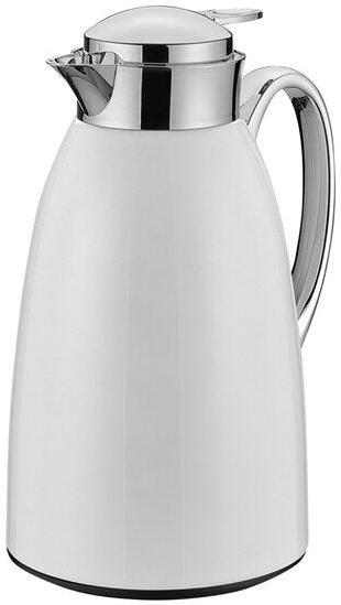 Cilio - Venezia 34 fl. oz. White Stainless Steel Insulated Beverage Server with Tempered Glass Liner - C543933