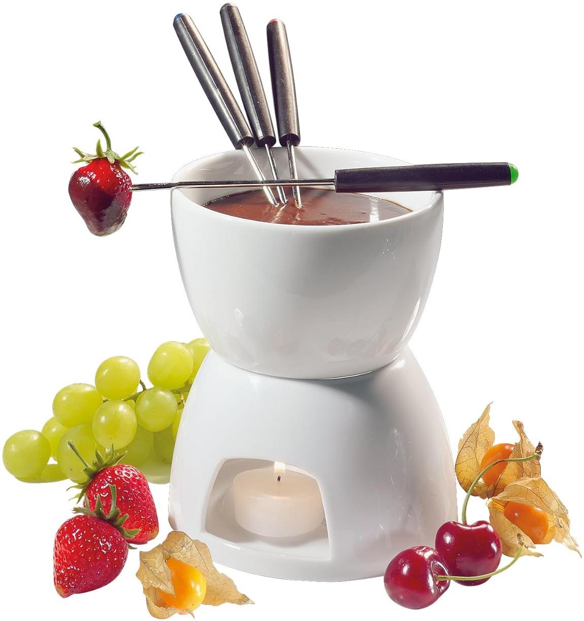 Cilio - White Porcelain Chocolate Fondue Set - C104417