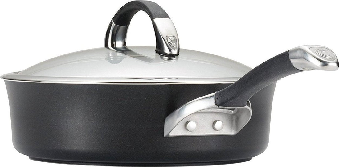 Circulon - 11 PC Black Symmetry Hard Anodized Cookware Set Black - 87376