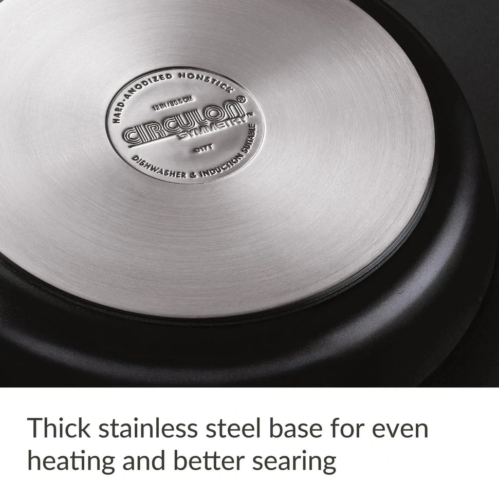 Circulon - 11 PC Black Symmetry Hard Anodized Cookware Set Black - 87376