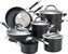 Circulon - 11 PC Black Symmetry Hard Anodized Cookware Set Black - 87376