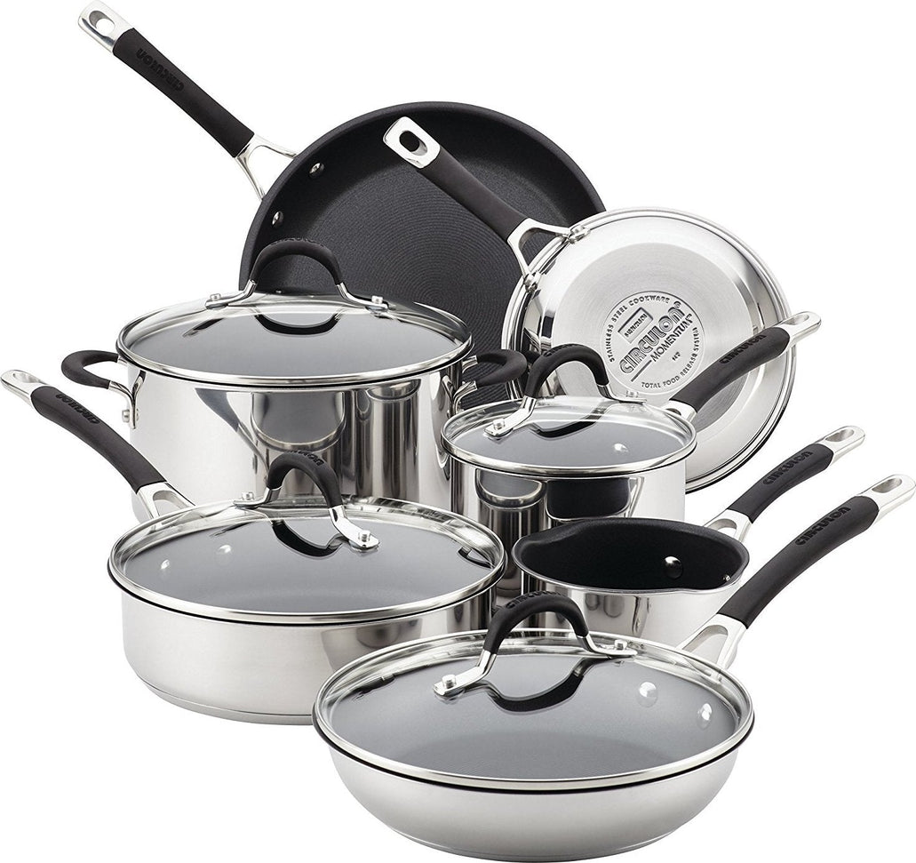 Circulon - 11 PC Momentum Stainless Steel Cookware Set - 78003