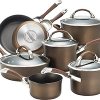 Circulon - 11 PC Symmetry Hard Anodized Cookware Set Chocolate - 82765