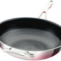 Circulon - 12.5" Silver Stainless Steel Stir Fry Pan with Hybrid SteelShield and Nonstick Technology - 30052