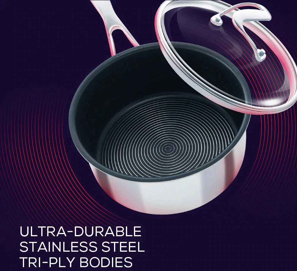 Circulon - 2 QT, 1.9 L SteelShield C-Series Tri-Ply Clad Covered Nonstick Saucepan with Lid - 30014