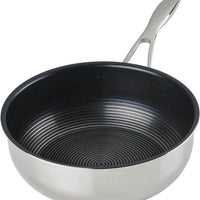 Circulon - 3.5 QT, 3.3 L C-Series Tri-Ply Clad Covered Nonstick Chef Pan with Lid and Stainless-Steel Scraping Spoon - 30017