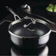 Circulon - 3.5 QT, 3.3 L C-Series Tri-Ply Clad Covered Nonstick Chef Pan with Lid and Stainless-Steel Scraping Spoon - 30017