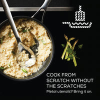 Circulon - 3.5 QT, 3.3 L C-Series Tri-Ply Clad Covered Nonstick Chef Pan with Lid and Stainless-Steel Scraping Spoon - 30017