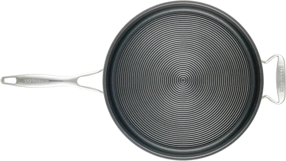 Circulon - 5 QT, 4.7 L C-Series Tri-Ply Clad Covered Nonstick Sauté Pan with Lid and Helper Handle - 30016