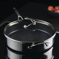 Circulon - 5 QT, 4.7 L C-Series Tri-Ply Clad Covered Nonstick Sauté Pan with Lid and Helper Handle - 30016