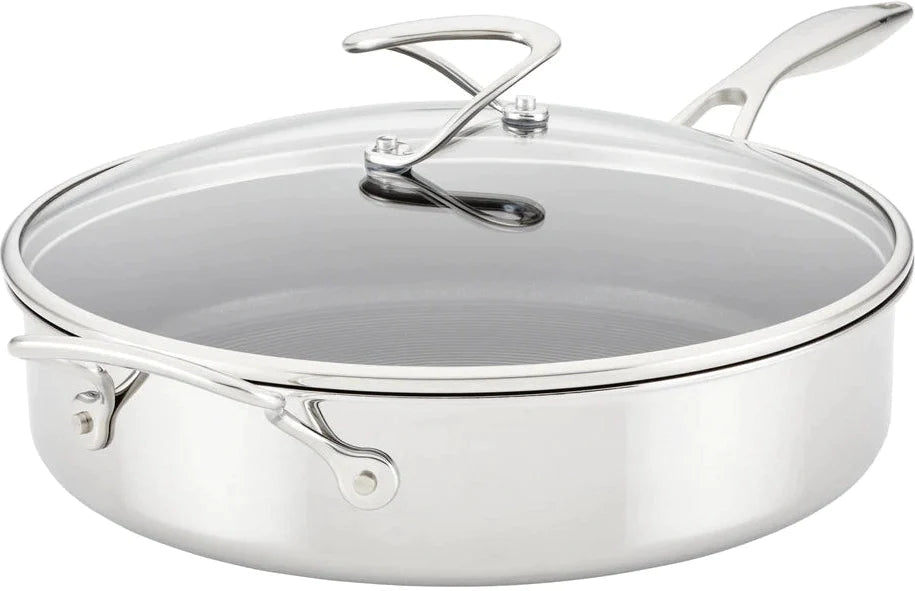 Circulon - 5 QT, 4.7 L C-Series Tri-Ply Clad Covered Nonstick Sauté Pan with Lid and Helper Handle - 30016