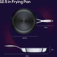 Circulon - 8.5", 22 cm SteelShield C-Series Tri-Ply Clad Nonstick Fry Pan - 30033