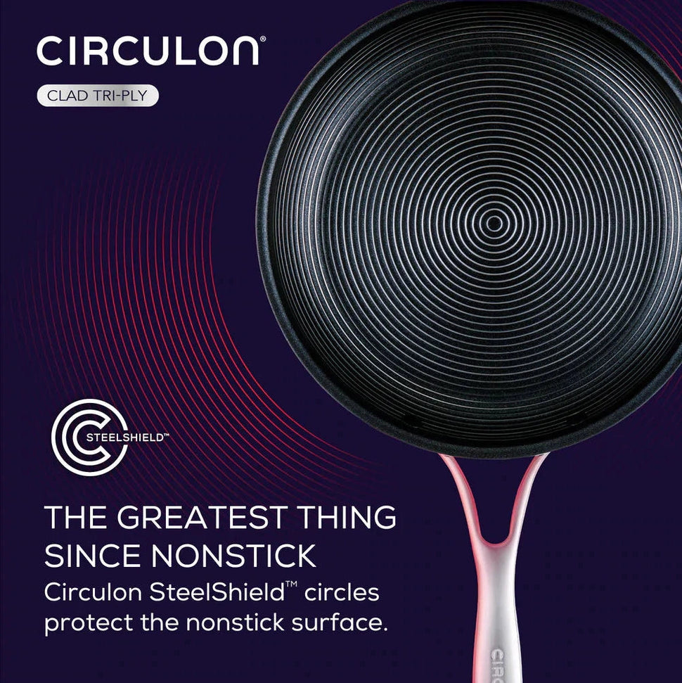 Circulon - 8.5", 22 cm SteelShield C-Series Tri-Ply Clad Nonstick Fry Pan - 30033