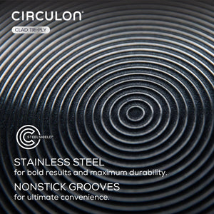 Circulon - 9.5", 25 cm SteelShield C-Series Tri-Ply Clad Nonstick Fry Pan - 30034