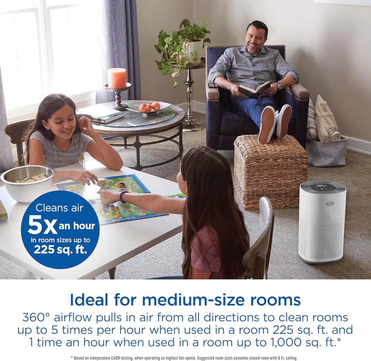 Clorox - Medium Room True HEPA Air Purifier - 11030