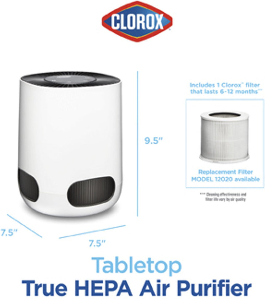 Clorox - Tabletop True HEPA Air Purifier - 11020