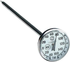 Comark - 1" Dial Thermometer (-40 to 160°F), Individual (White) Box Packaged - T160A/BOXED