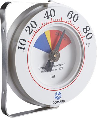 Comark - 6" Cooler Wall Thermometer With Bracket - CWT