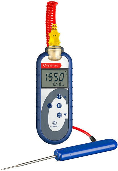 Comark - Type K Thermocouple Thermometer Kit with Thin Tip Penetration Probe - C48KIT (Pre-Order Now, ETA 3-4 Weeks)