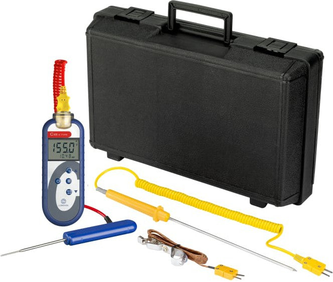 Comark - Type K Waterproof Thermometer Kit with 3 Probes and Hard Carry Case - C48/P6