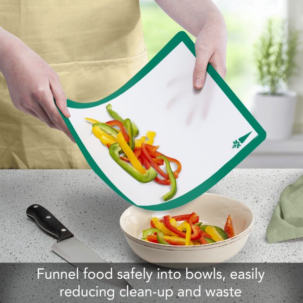 Conimar - 11.5" x 15" Chop Chop Assorted Flex Mat Gourmet with Icons, Pack of 4 - CO74104