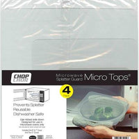 Conimar - Micro Tops Microwave Clear Splatter Guard, Pack of 4 - CO72012
