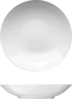 Corby Hall - Bistro 9.5" White Round Deep Plate, 12/CS - 0560025