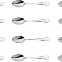 Corby Hall - Las Palmas 6.5" Stainless Steel Oval Bowl Desert Spoon, Pack of 12 - O101