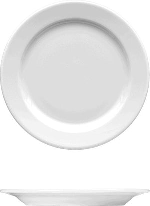 Corby Hall - Synergy 10.62" White Round Porcelain Plate, 12/CS - 0060015