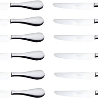 Corby Hall - Troon 9.5" Stainless Steel Dinner Knife Solid Handle, Pack of 12 - 3551