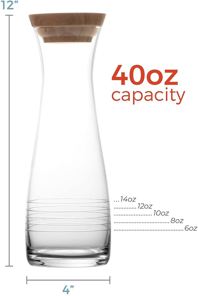 Crafthouse - 39.2 Oz Classic Beverage Vessel with Acacia Wood Lid - CRFCC.BEVVESS