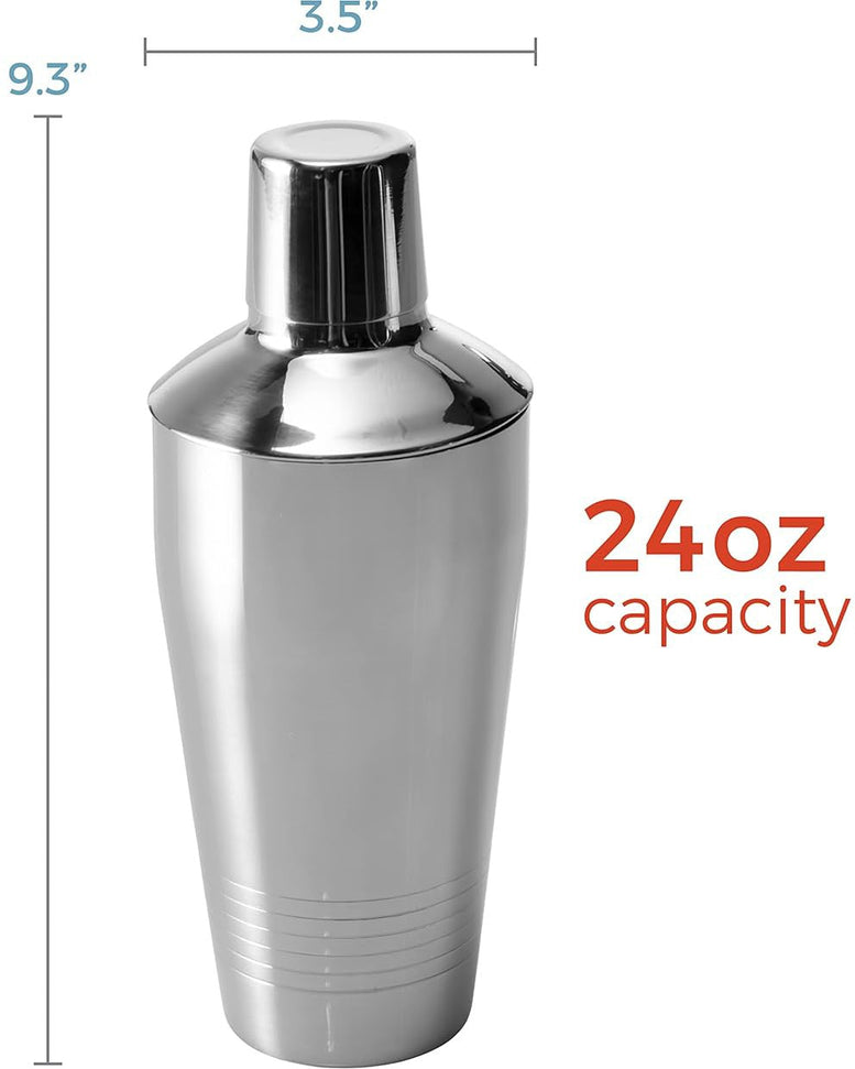 Crafthouse - Classic 24 Oz 3 Pc Stainless Steel Shaker - CRFCC.3SHKR