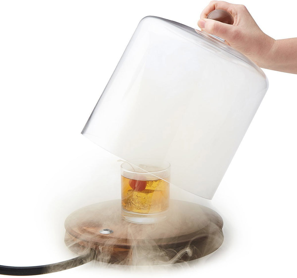 Crafthouse - Classic Glass Smoke Cloche with Smoker & Chips - CRFCC.5.9211