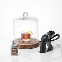 Crafthouse - Classic Glass Smoke Cloche with Smoker & Chips - CRFCC.5.9211