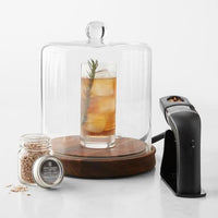 Crafthouse - Classic Glass Smoke Cloche with Smoker & Chips - CRFCC.5.9211