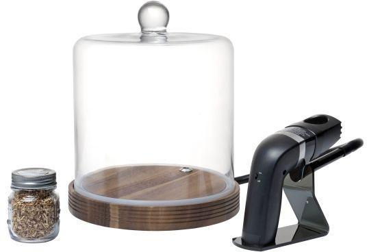 Crafthouse - Classic Glass Smoke Cloche with Smoker & Chips - CRFCC.5.9211