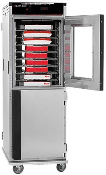 Cres Cor - 120V, 2000W Insulated Full Height Stainless Steel Pass-Through Holding Cabinet - H138NPSCC3MQ (Pre-Order Now, ETA 4-6 Weeks)