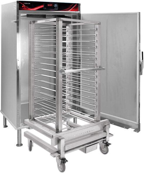 Cres Cor - 208V, 3000W Insulated Full Height Stainless Steel Roll-In Holding Cabinet with Roll-In Rack - RHUA16D (Pre-Order Now, ETA 4-6 Weeks)