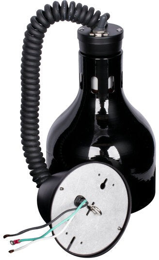 Cres Cor - 60" Retractable Ceiling Mount Black Finish Infrared Bulb Food Warmer - EO IFW-63-10-BL (Pre-Order Now, ETA 4-6 Weeks)