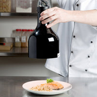 Cres Cor - 60" Retractable Ceiling Mount Black Finish Infrared Bulb Food Warmer - EO IFW-63-10-BL (Pre-Order Now, ETA 4-6 Weeks)