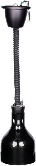 Cres Cor - 60" Retractable Ceiling Mount Black Finish Infrared Bulb Food Warmer - EO IFW-63-10-BL (Pre-Order Now, ETA 4-6 Weeks)