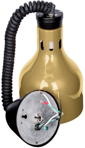 Cres Cor - 60" Retractable Ceiling Mount Brass Finish Infrared Bulb Food Warmer - EO IFW-63-10-PB (Pre-Order Now, ETA 4-6 Weeks)