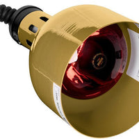 Cres Cor - 60" Retractable Ceiling Mount Brass Finish Infrared Bulb Food Warmer - EO IFW-63-10-PB (Pre-Order Now, ETA 4-6 Weeks)