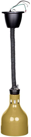 Cres Cor - 60" Retractable Ceiling Mount Brass Finish Infrared Bulb Food Warmer - EO IFW-63-10-PB (Pre-Order Now, ETA 4-6 Weeks)