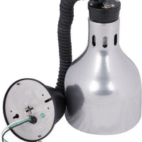 Cres Cor - 60" Retractable Ceiling Mount Nickel Finish Infrared Bulb Food Warmer - EO IFW-63-10-PN (Pre-Order Now, ETA 4-6 Weeks)