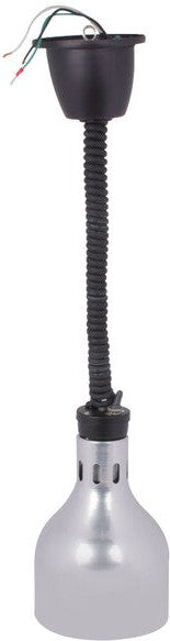 Cres Cor - 60" Retractable Ceiling Mount Nickel Finish Infrared Bulb Food Warmer - EO IFW-63-10-PN (Pre-Order Now, ETA 4-6 Weeks)